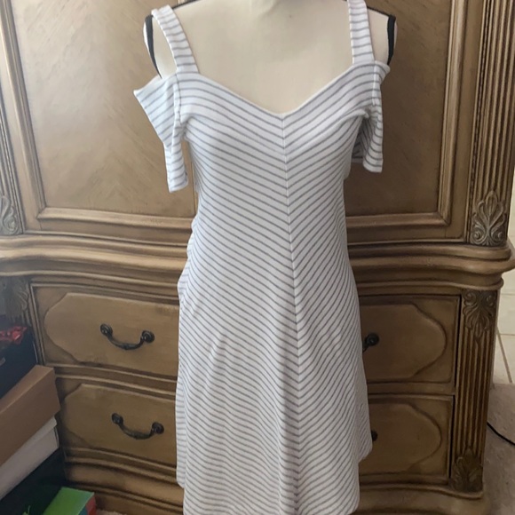 Three Dots Cold Shoulder Dress - Picture 1 of 4